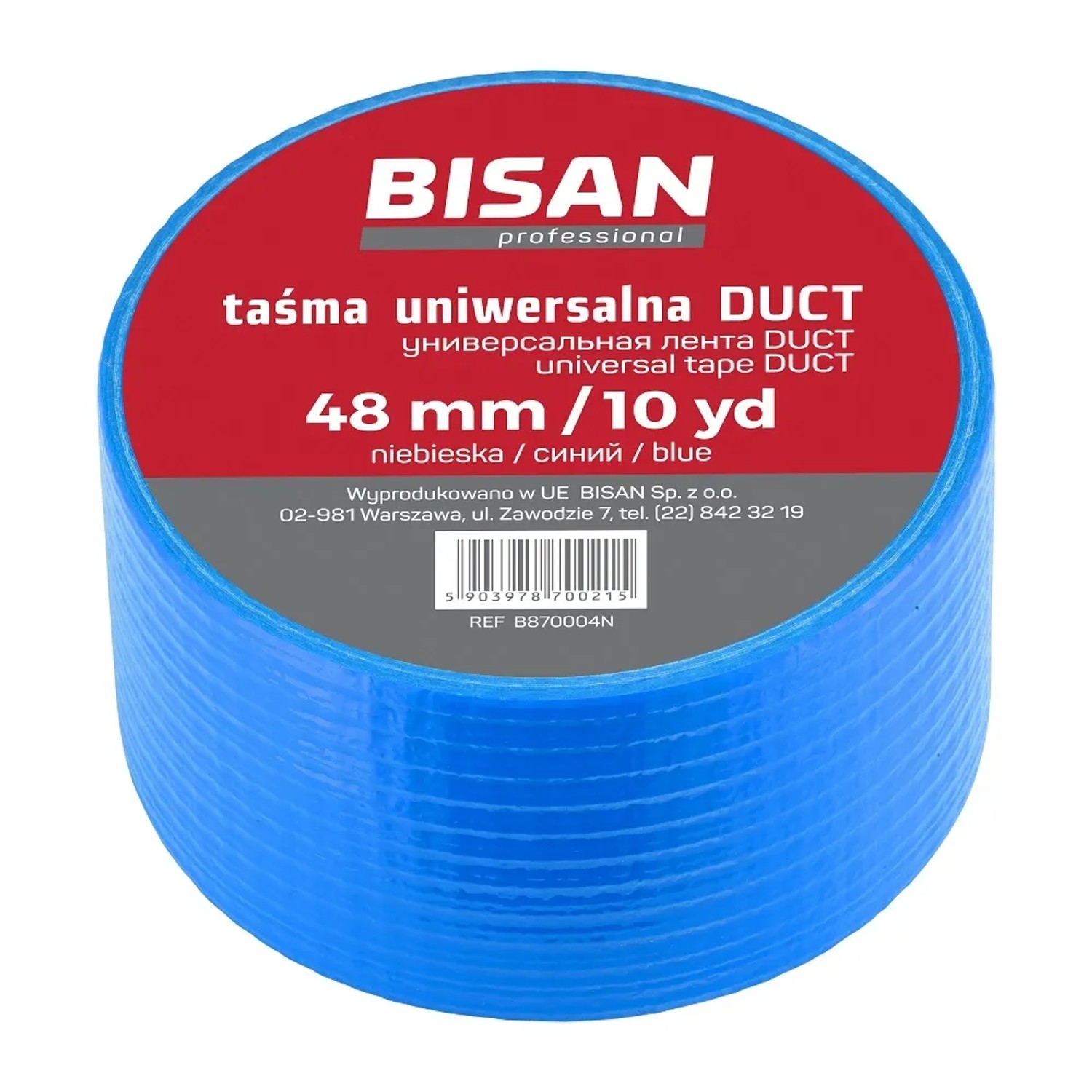Bisan Taśma izolacyjna DUCT niebieska 48 mm