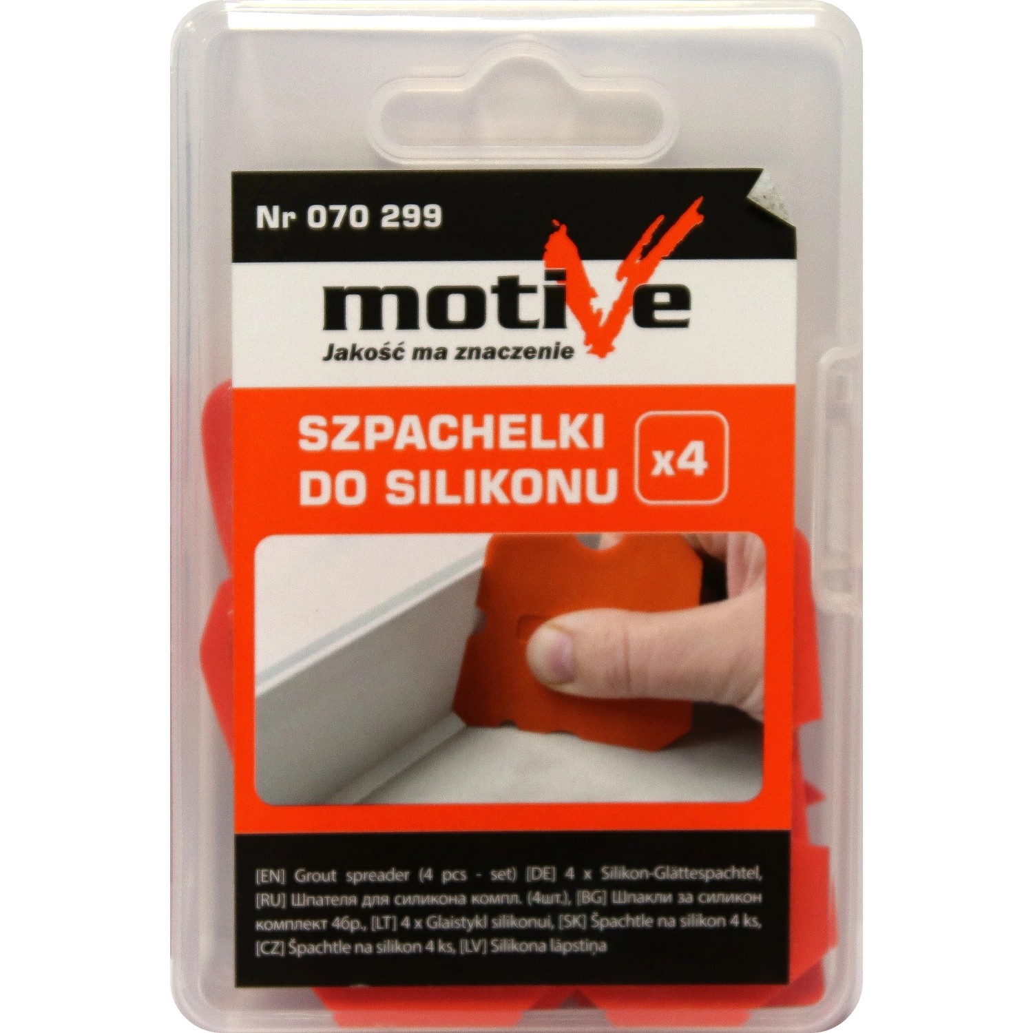 Szpachelki do silikonu 4 szt.