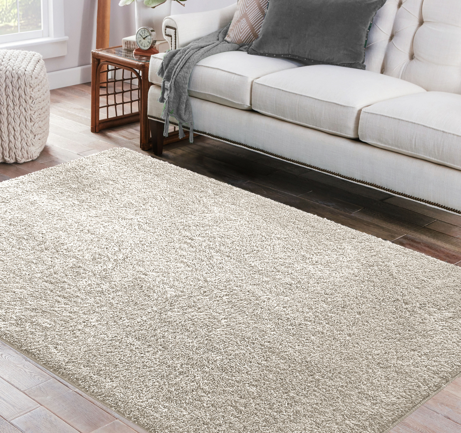 Dywan Kayoom Soft - typu Shaggy nowoczesny, mięciutki - ecru