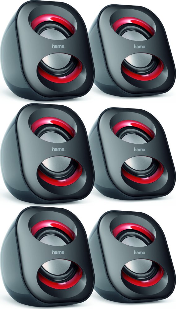 3x Głośniki Hama Sonic Mobil 183, czarny