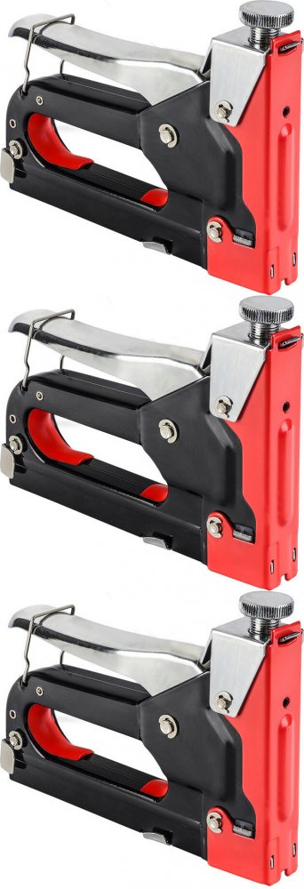 3x Zszywacz tapicerski/taker Grand GR-T01, czerwony