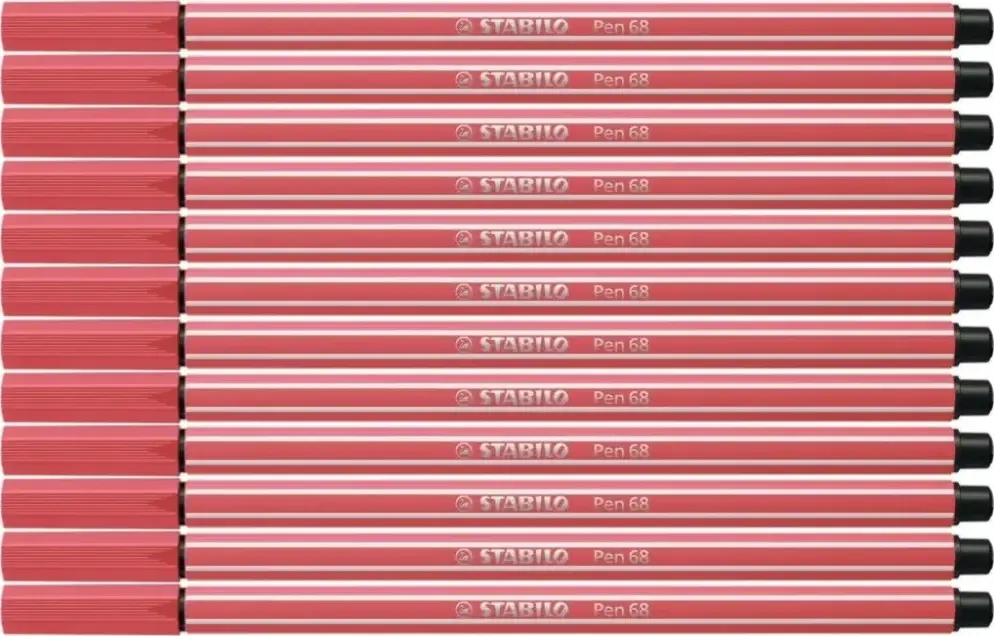 12x Pisak Stabilo Pen 68/47, okrągła, 1mm, rdzawy