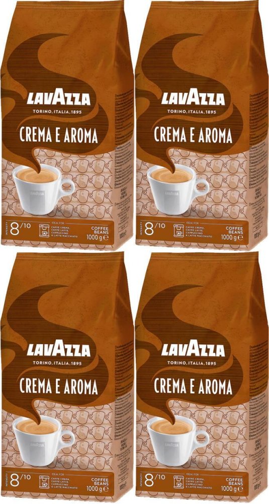 4x Kawa ziarnista Lavazza Crema e Aroma, 1kg