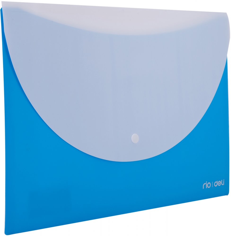 Teczka kopertowa Deli RIO, A4, 2 przegrody, niebieski
