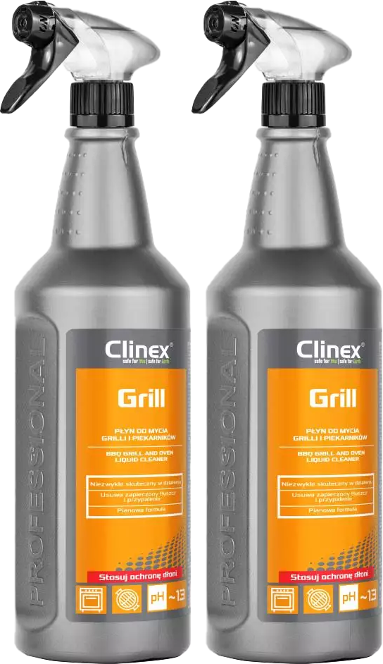 2x Płyn do mycia grilli i piekarników Clinex, z rozpylaczem, 1l