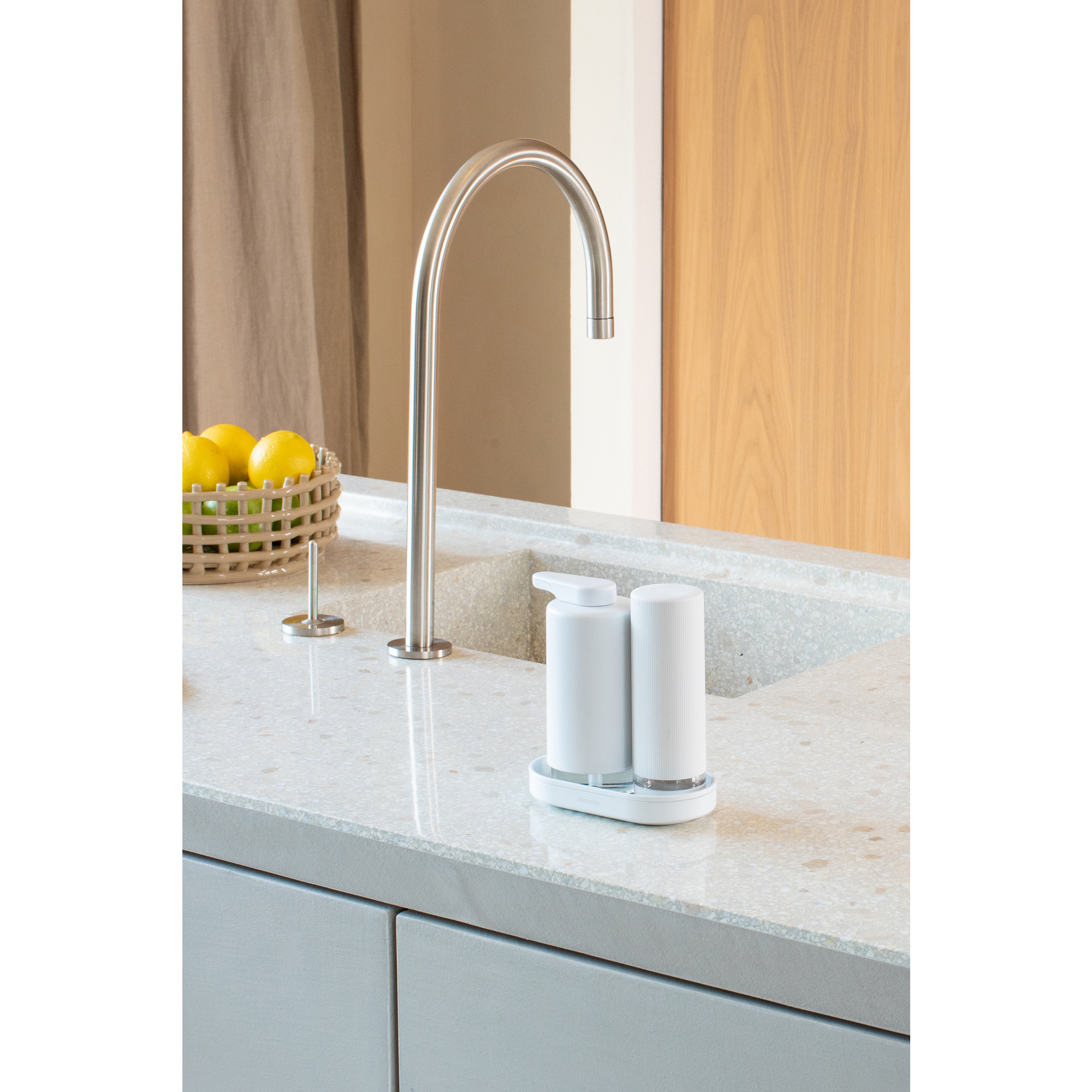 Brabantia SinkStyle dozownik do płynów biały 227967