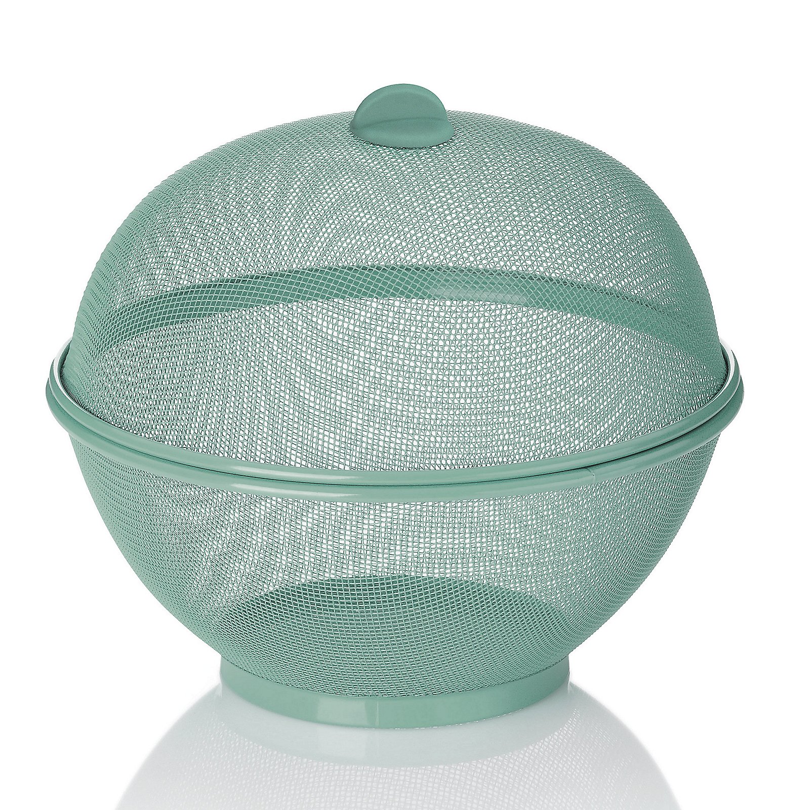 Kela Como kosz do przechowywania owoców okrągły metal zielono-miętowy 11402 - Wysyłka w 24h