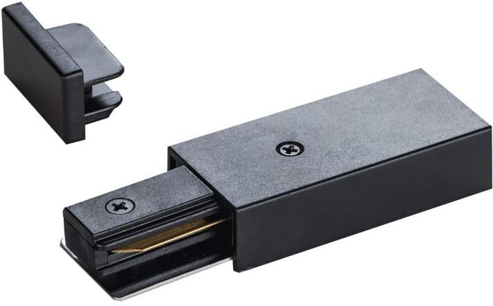 DPM X-Line złączki końcowe do szyny natynkowej czarne STEB