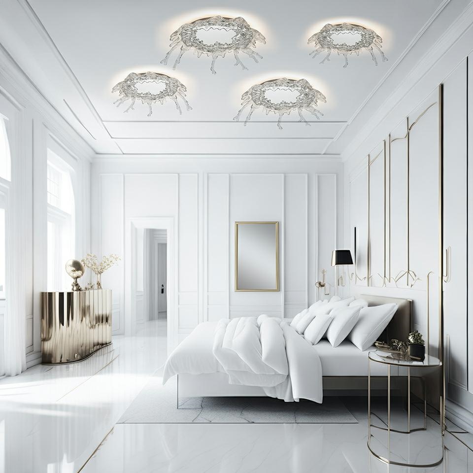 Moosee Splash lampa podsufitowa 1x17 W srebrna MSE1501100172