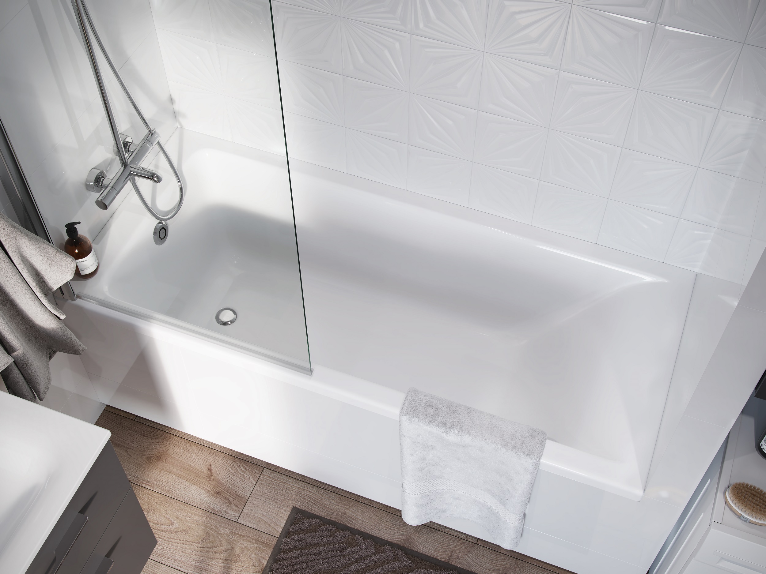 Geberit Selnova wanna prostokątna 170x70 cm biała 554.384.01.1 - Wysyłka w 24h