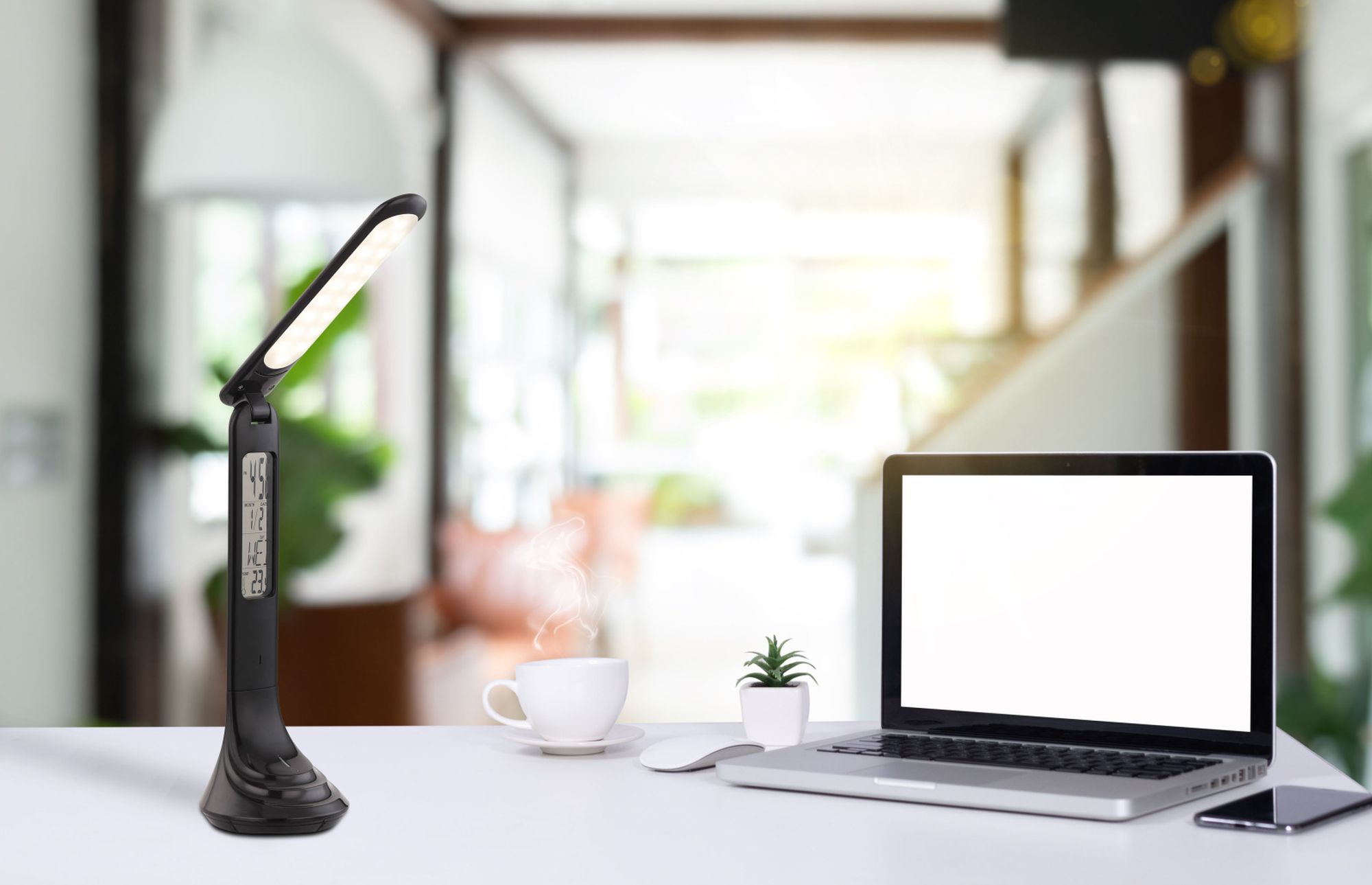 Globo Lighting Tyrell inteligentna lampa biurkowa 1x4 W czarna 58329B