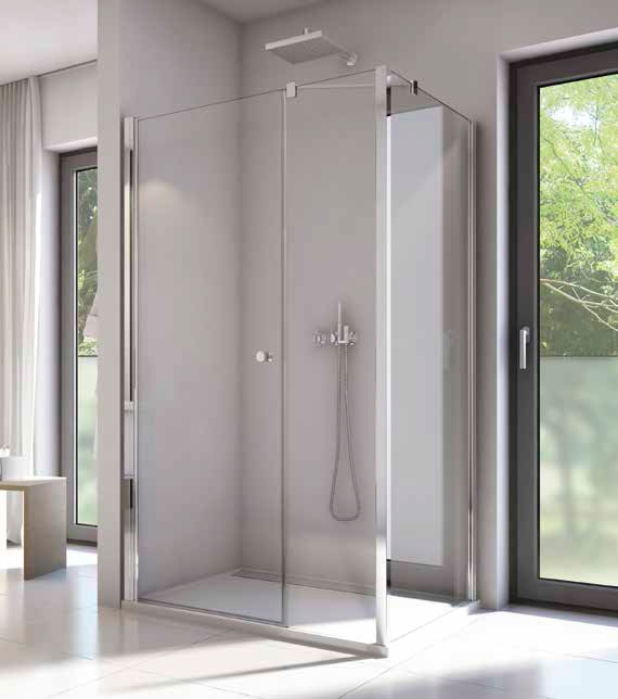 Ronal Solino ścianka prysznicowa 90 cm boczna srebrny połysk/szkło przezroczyste SOLT309005007