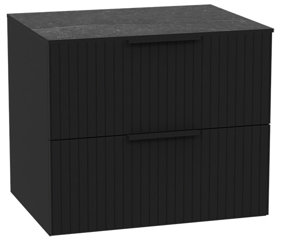 Excellent Tuto 2.0 szafka 60 cm podumywalkowa wisząca z blatem czarny-grafit MLEX.2172.K.60.03MA.BKBK