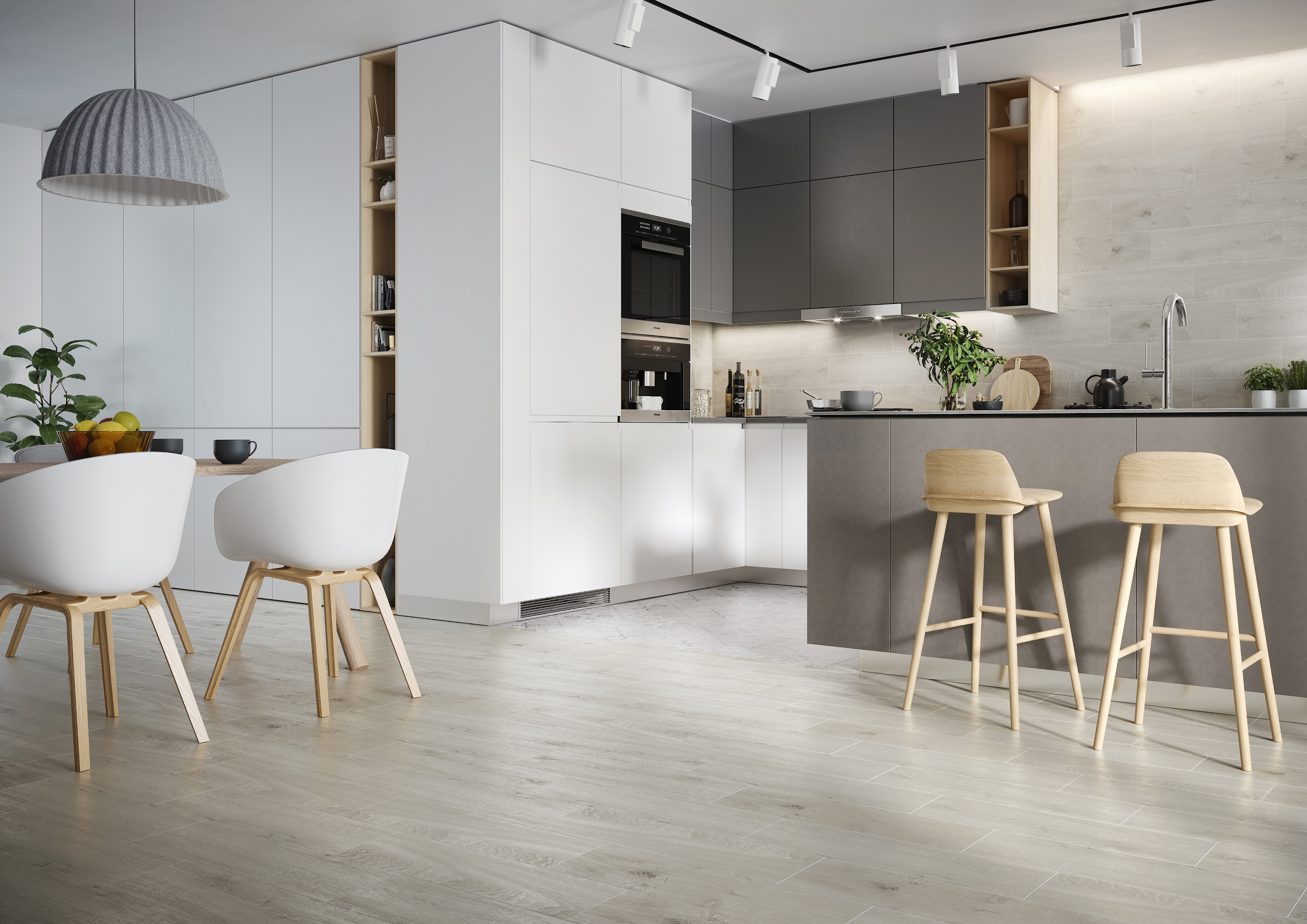 Cersanit Finwood grey płytka ścienno-podłogowa 18,5x59,8 cm STR szary mat