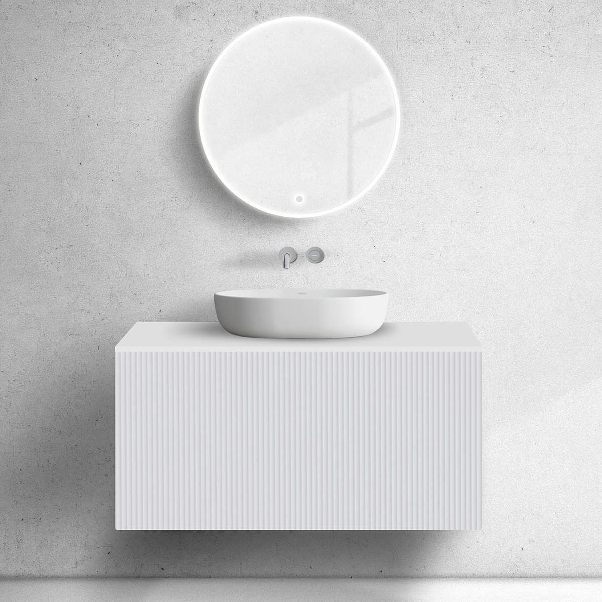 Oltens Lun szafka podumywalkowa 100 cm biały mat 60029000