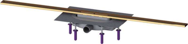 Kessel Linearis Infinity odpływ liniowy prysznicowy 110 cm brąz szczotkowany 45304.11