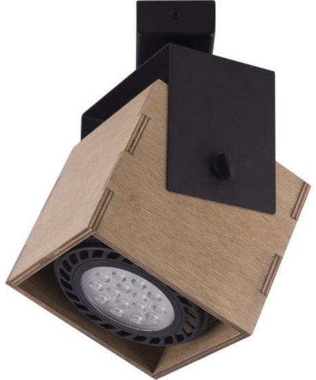 Nowodvorski Lighting Wezen I lampa podsufitowa 1x35W drewno/czarny 9037 - Wysyłka w 24h