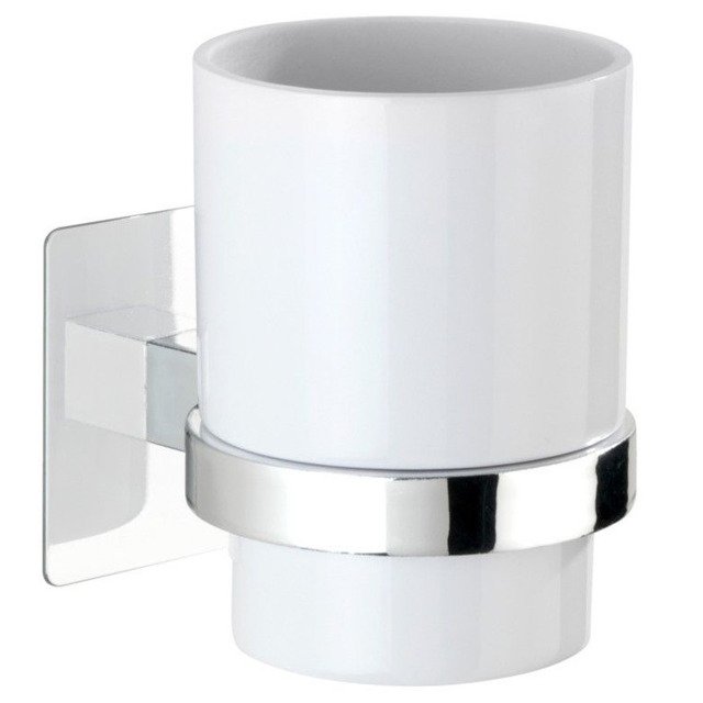 Wenko Turbo-Loc Quadro Ed. kubek na szczoteczki biały 23847800