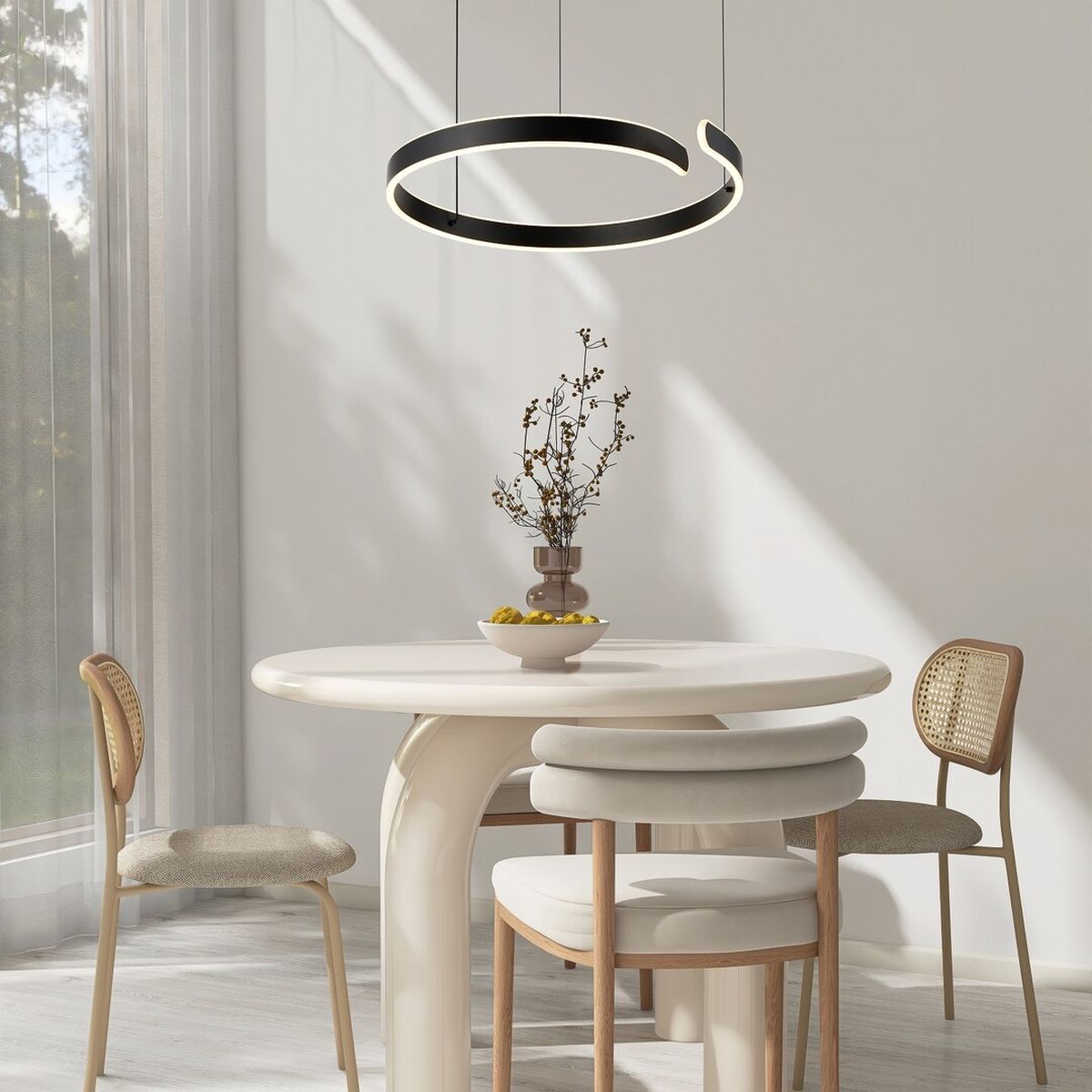 Rabalux Silnora lampa wisząca 1x35 W biała-czarna 72114 - Wysyłka w 24h