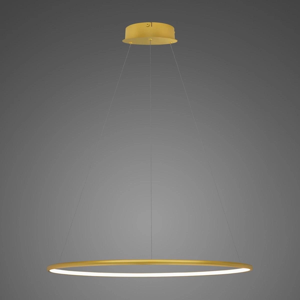 Altavola Design Ledowe Okręgi No.1 lampa wisząca ściemnialna 1x23 W złota LA073/P_60_in_2700K_gold_dimm