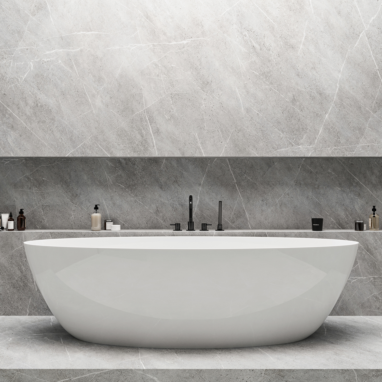 Omnires Y bateria wannowo-prysznicowa nawannowa czarna Y1232BL - Wysyłka w 24h