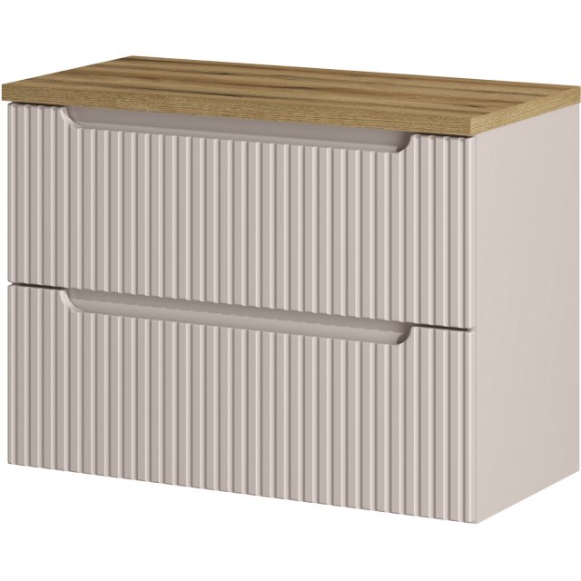 COMAD Szafka podumywalkowa NOVA CASHMERE z blatem OAK 80 cm