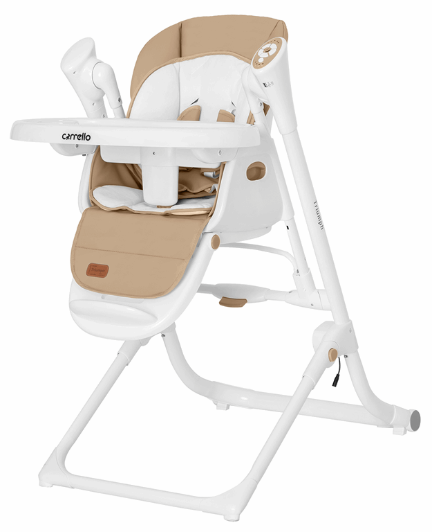 Carrello Triumph - krzesło do karmienia z opcją bujaczka i leżaczka-Cocoa Brown