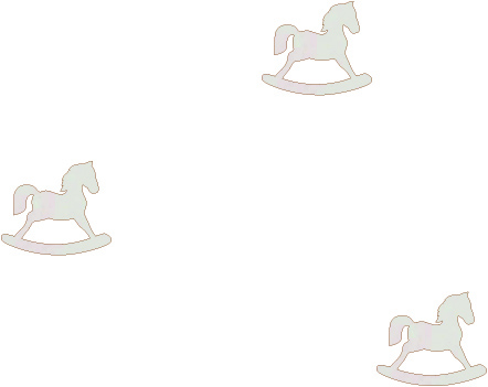 Konik na biegunach baza do makramy, kartek, wycinanki, tekturki, scrapki, dekor święta Bożego Narodzenia zawieszka z bermaty zestaw 3