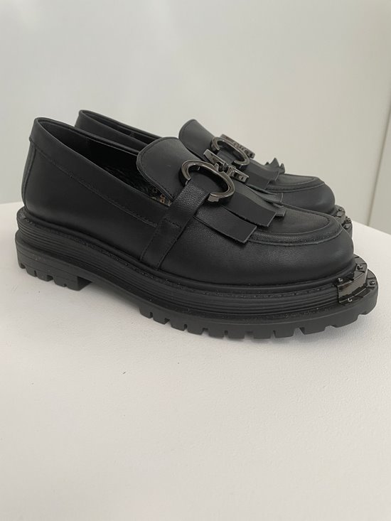 Loafersy 004 - 3 Czarny lico Outlet
