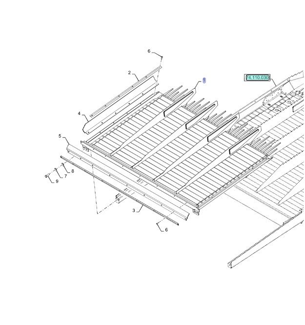 Podsiewacz New Holland CX6.80 CX6.90 48160984 CNH