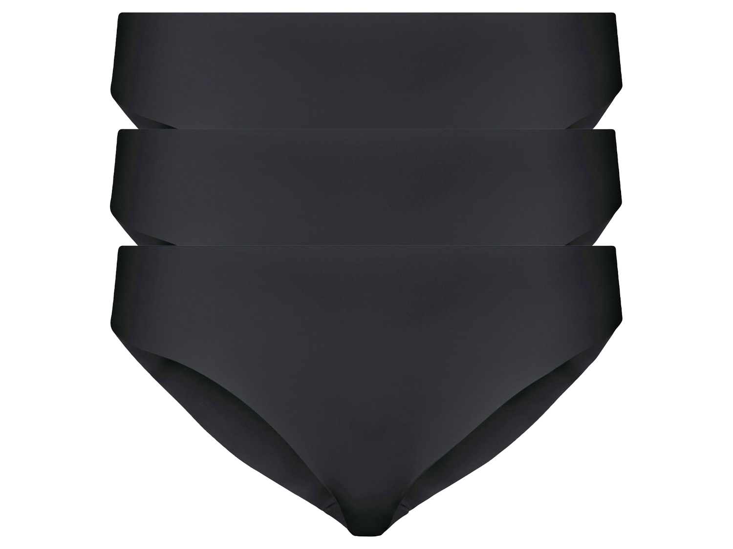 esmara Figi damskie bezszwowe, 3 pary Czarny, S36/38