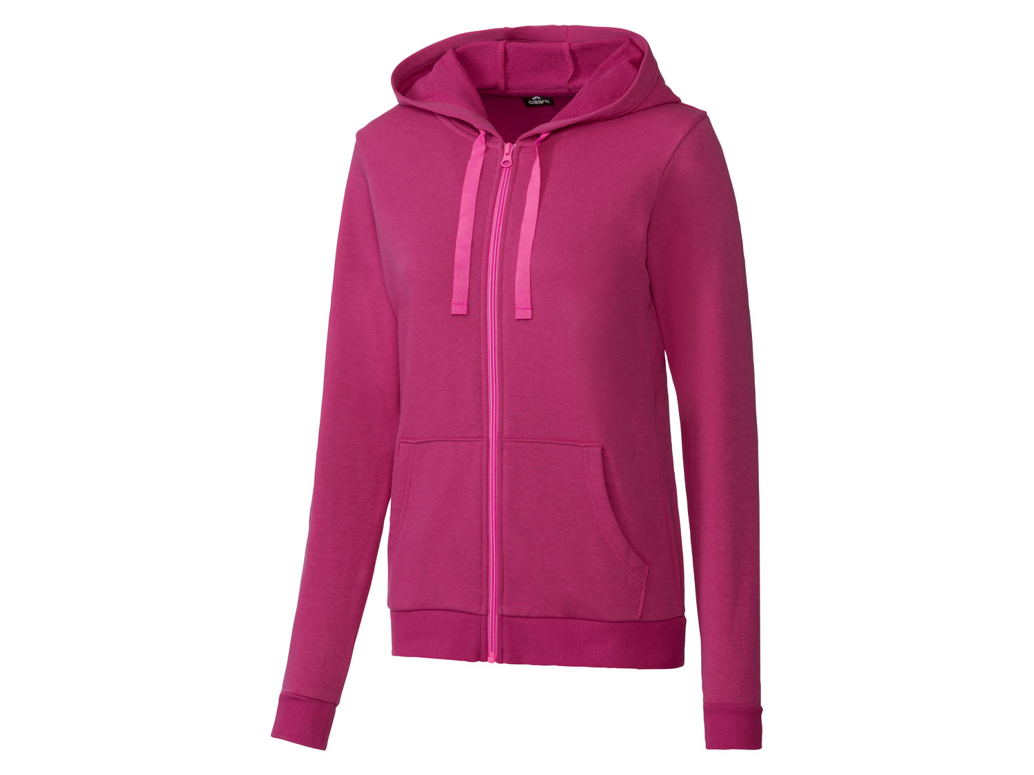 Crivit Bluza dresowa damska z bawełną Malinowy, M40/42