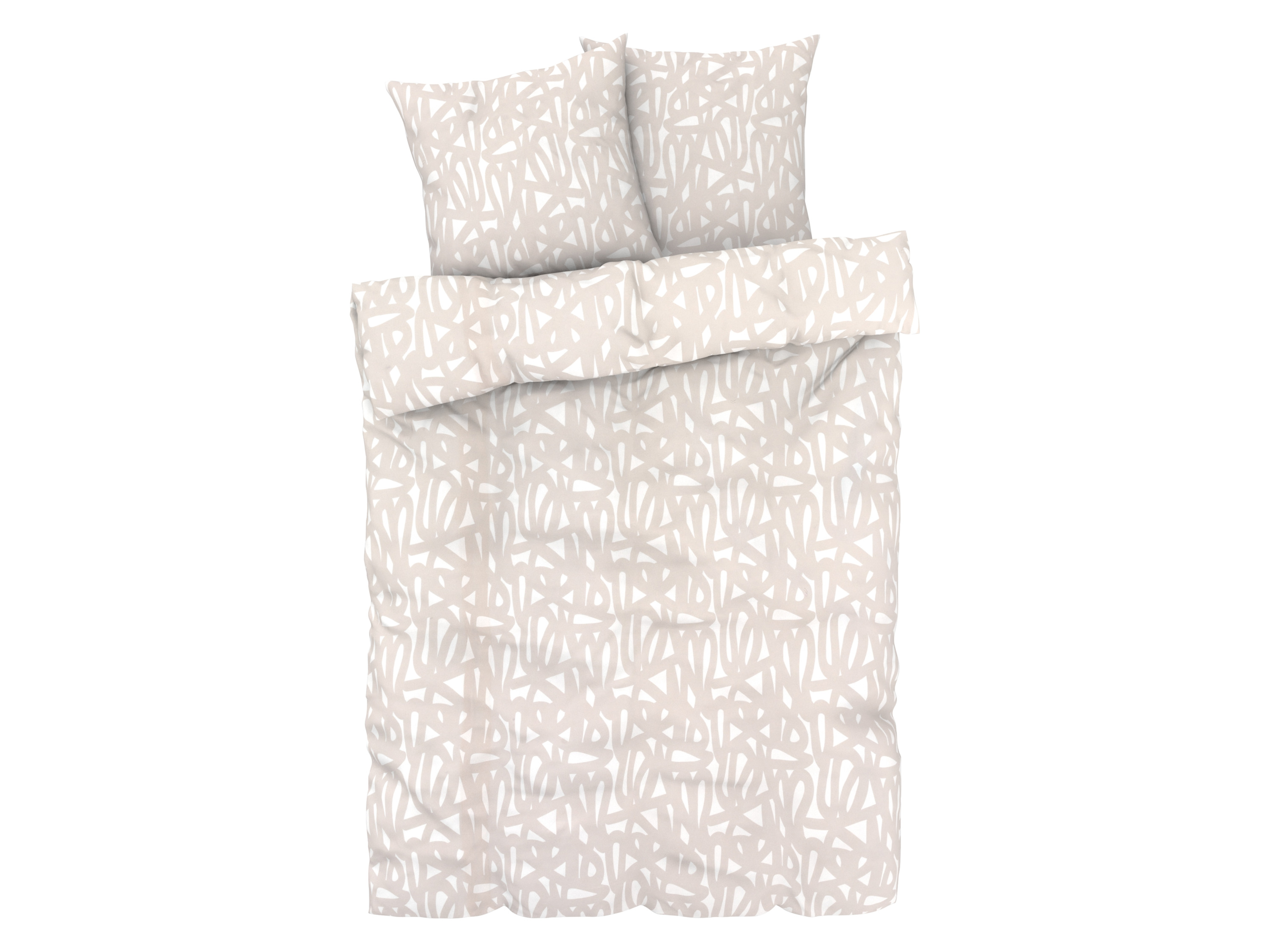 Livarno home Pościel z mikrowłókna satynowego, 220 x 200 cm Beżowy