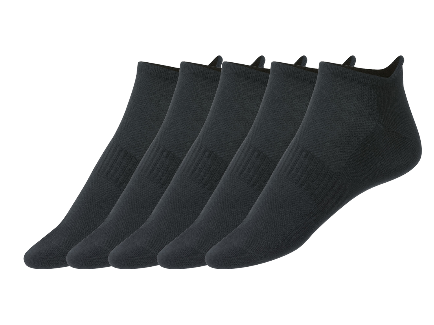 Crivit Stopki męskie, 5 par, chłodzące 45/46, Czarny