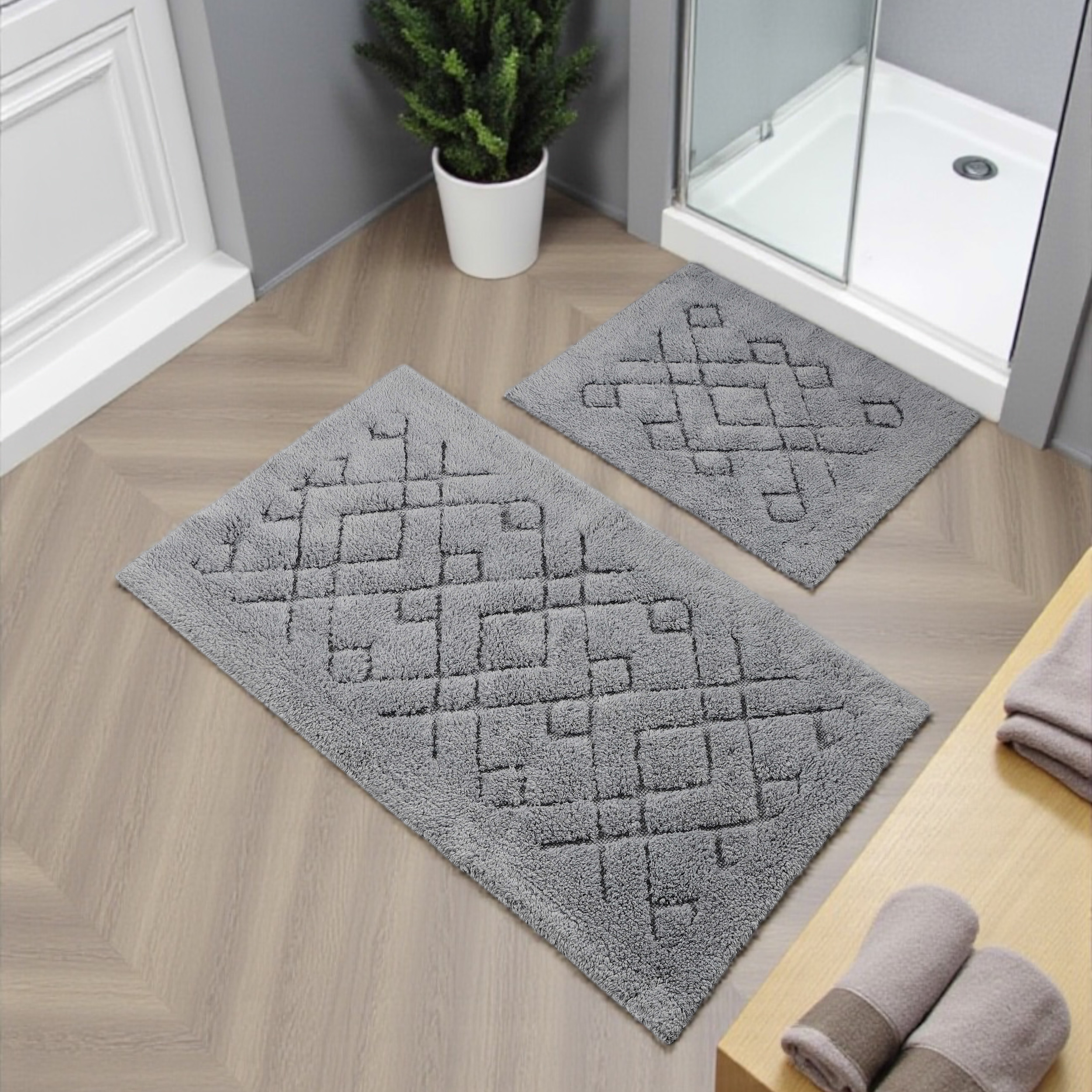 Komplet Dywaników Łazienkowych Boston 12 - Szary