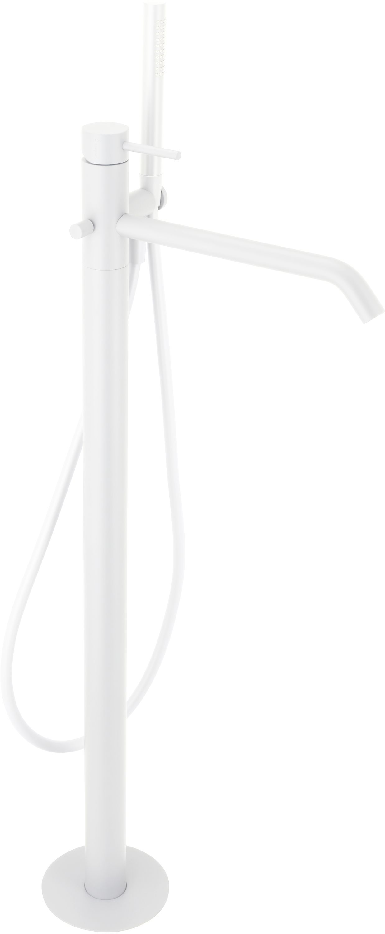 Darmowa Dostawa - Bateria wannowo-prysznicowa wolnostojąca biała Herzbach Deep White 23220700107