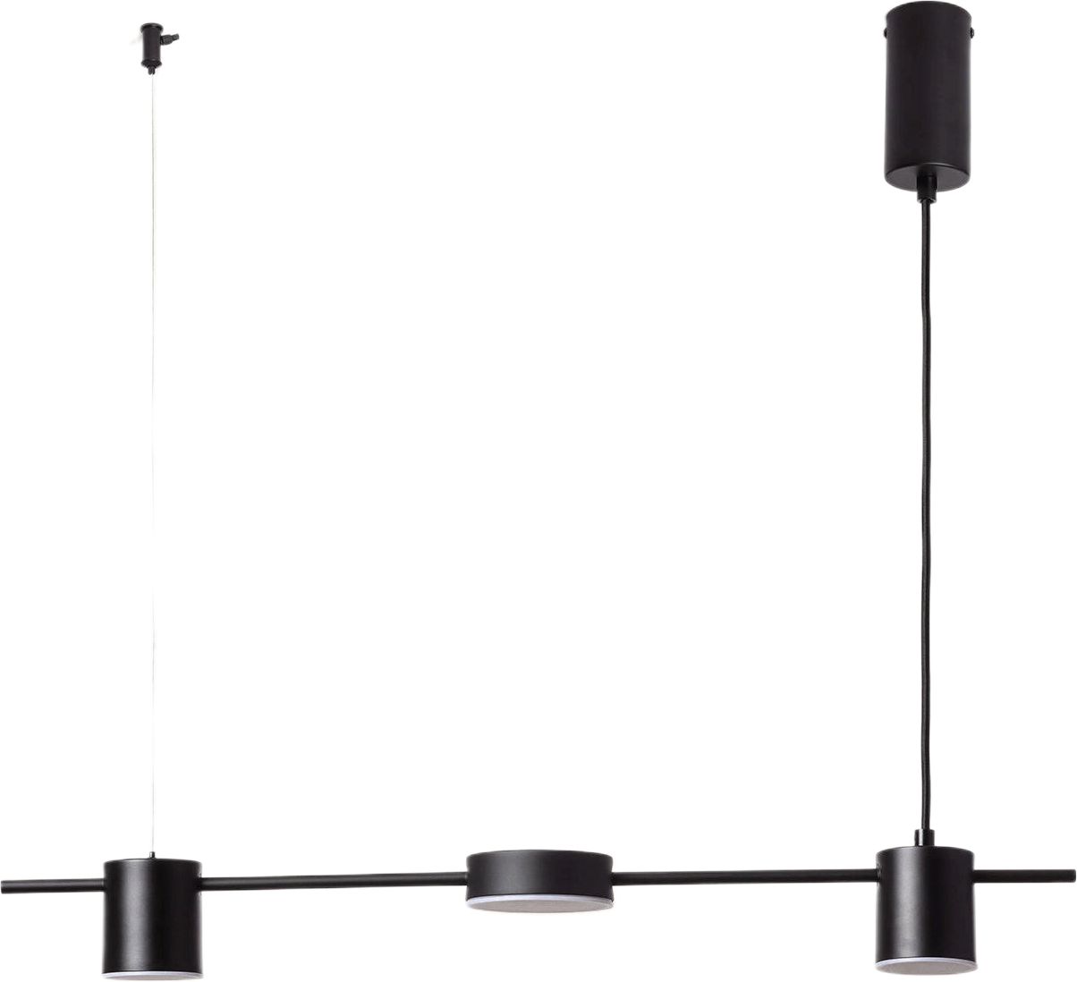 Darmowa Dostawa - Lampa wisząca 3x18 W czarna Abruzzo Gamorra ABRLWLGAM18WC