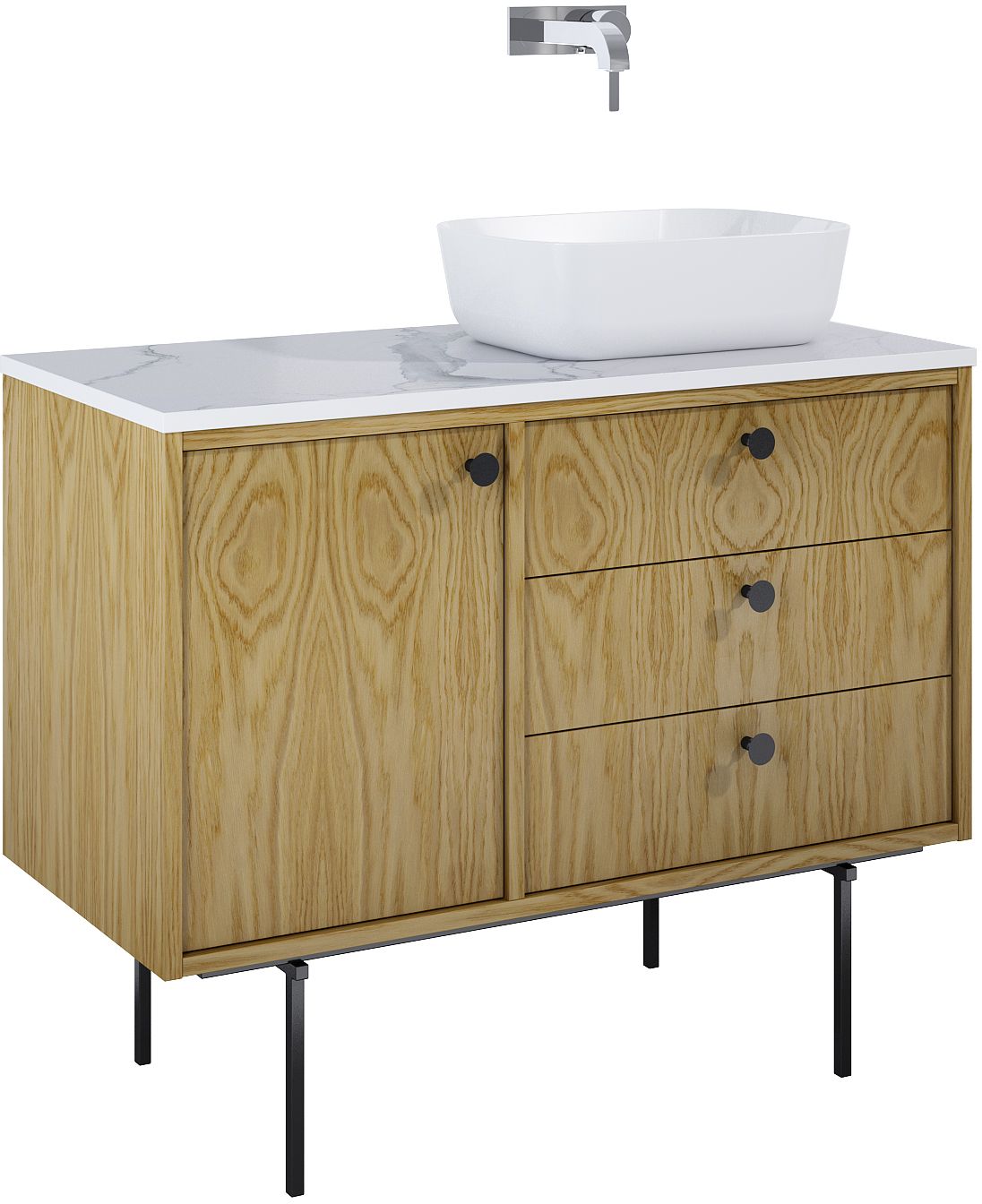 Darmowa Dostawa - Szafka 100x45.6x54 cm podumywalkowa wisząca dąb Elita Legacy RE011001096690