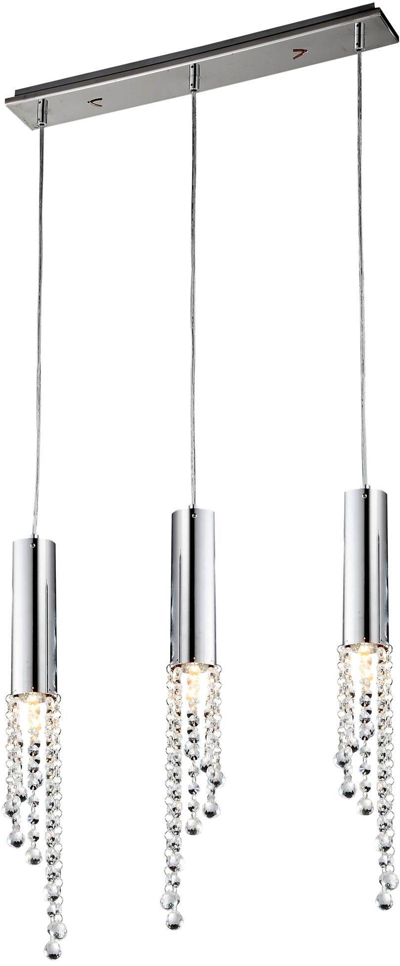 Darmowa Dostawa - Lampa wisząca 3x3 W chrom Candellux Duero 3325272Z