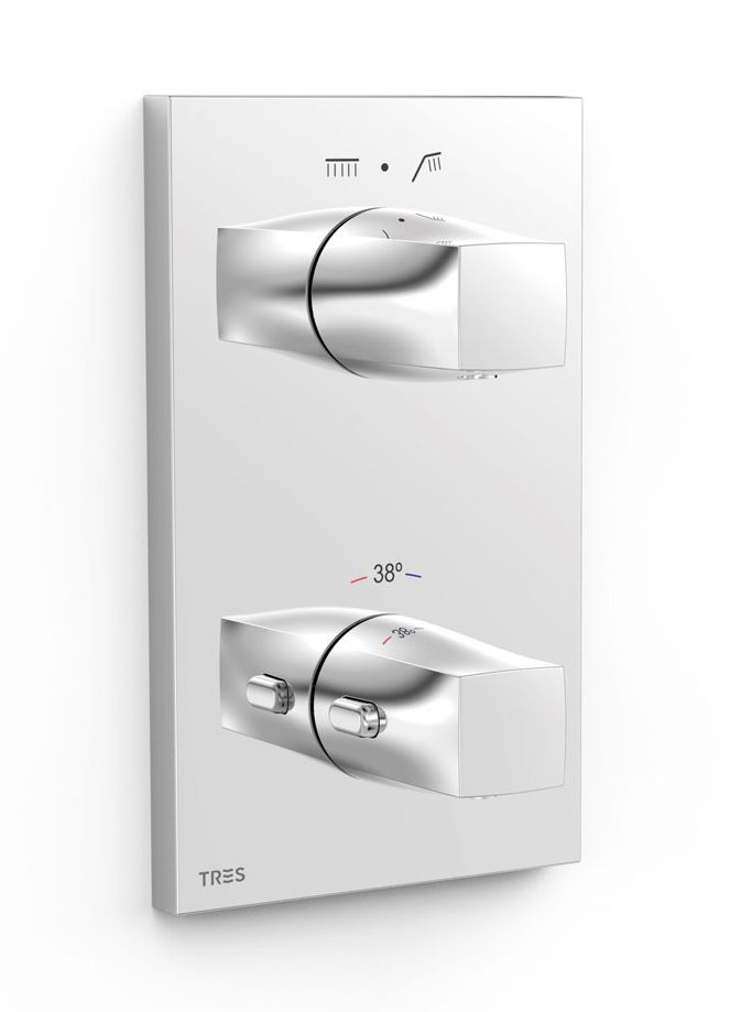 Darmowa Dostawa - Bateria wannowo-prysznicowa podtynkowa chrom Tres Therm-Box 21125001