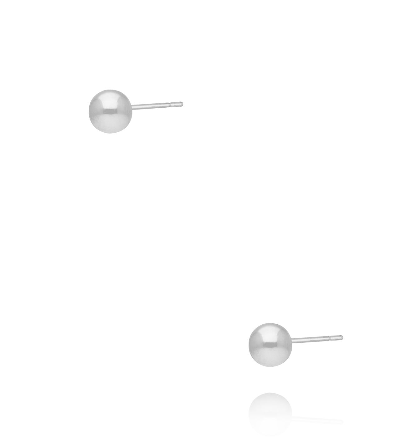 Kolczyki kulki srebrne KCA0075 - By Dziubeka