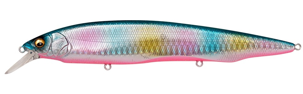 Megabass wobler Kanata AYU SW GLX Blupin Rainbow Floating 16cm
