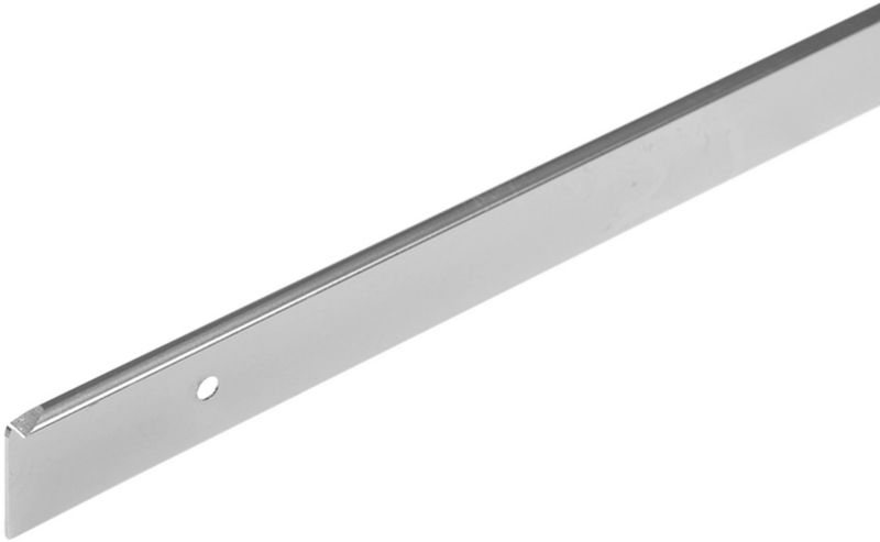 Listwa boczna do blatów Cezar aluminiowa lewa 22 mm srebrna