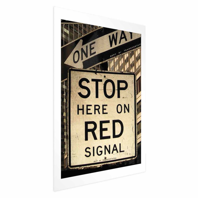 Plakat Artgeist Znaki drogowe 60x90 cm bez ramy z marginesem 1 szt