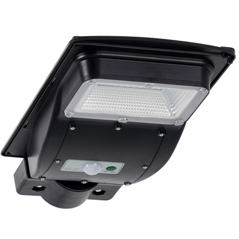 Lampa uliczna solarna Polux Street czarna LED 3W 6000K 250lm Pilot IP65 wym: 5,5 x 18,7 x 36 cm - 1 szt.