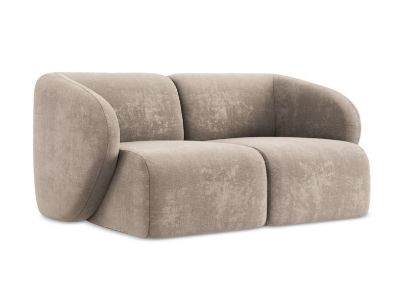 Modułowa sofa 2-osobowa LaMiaSofa CERVO z tkaniny szenilowej 174x94 cm ciemny beż 1 szt.