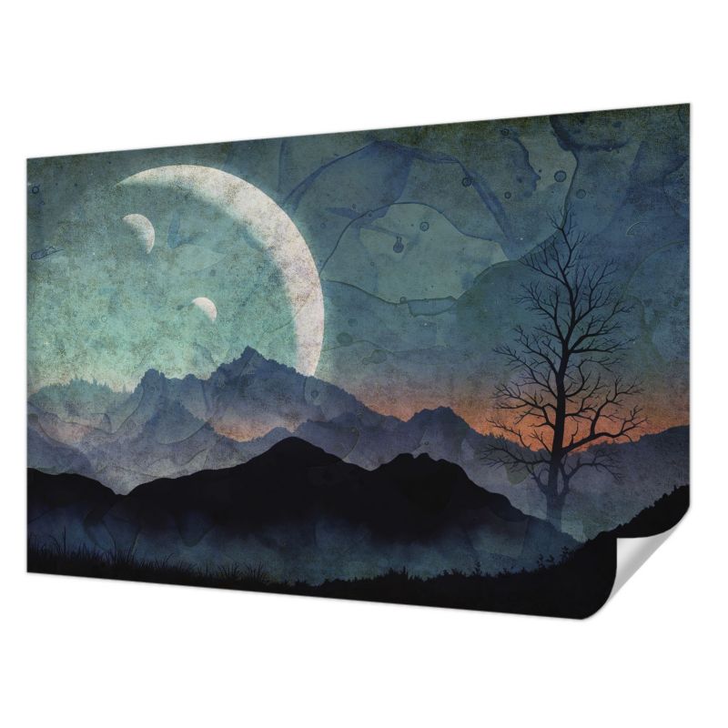 Tapeta samoprzylepna Tulup 104x70 cm Nocny pejzaż Tapeta Do Salonu, Sypialni, Biura 1 szt.