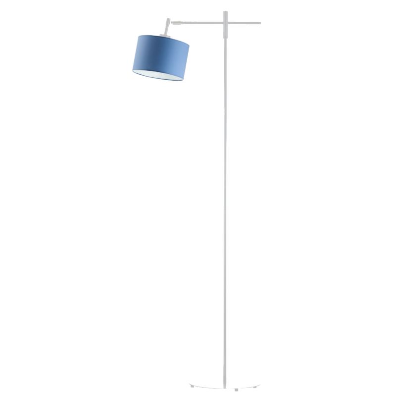 Lampa stojąca Volta Light Factory podłogowa przegubowa regulowana z abażurem niebieski walec 17cm SALIX 1szt.