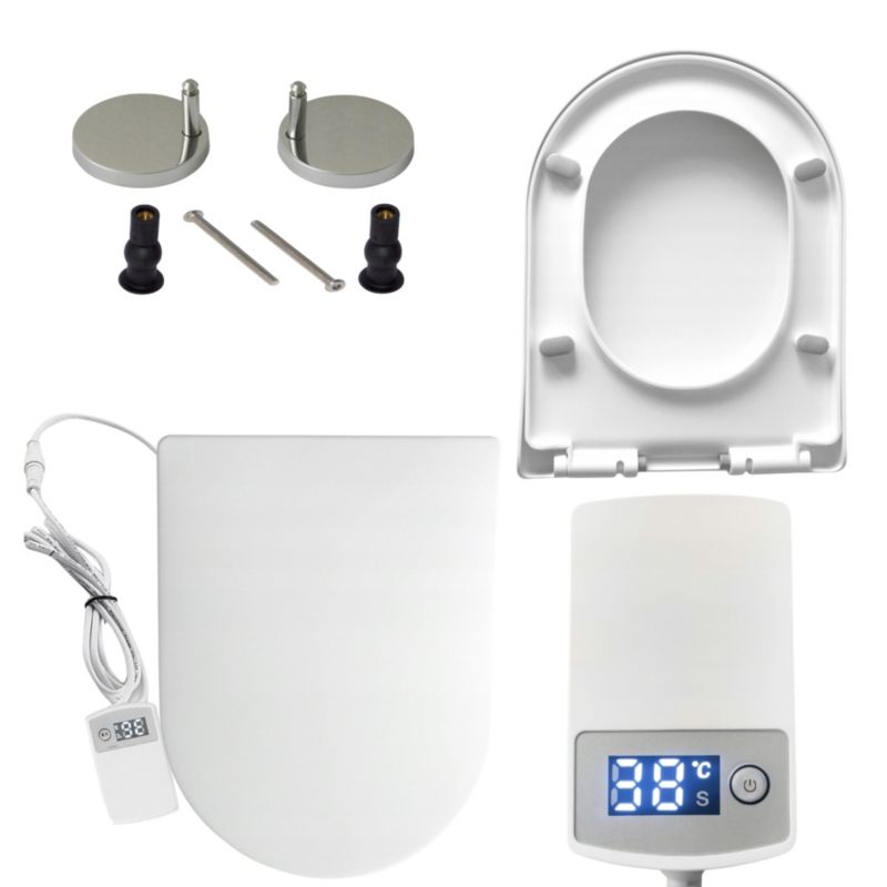 Deska sedesowa podgrzewana Estiva Fast New Warm U 36x47 cm wolnoopadająca biała 1 szt