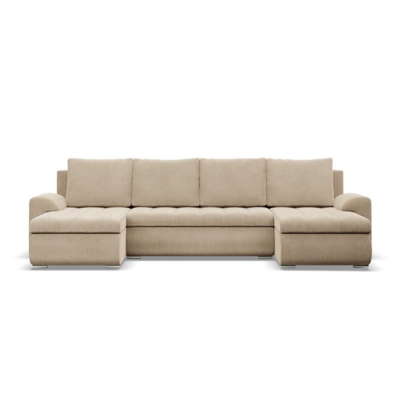 Narożnik U TYLETEGOTU z leżankami BOSCO sztruks beżowy 1 szt